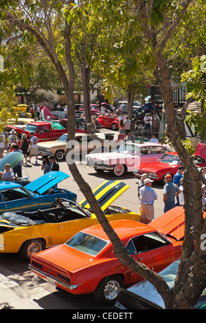 Car show, Solvang, Santa Ynez Valley, États-Unis d'Amérique Banque D'Images