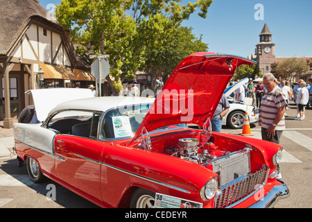 Car show, Solvang, Santa Ynez Valley, États-Unis d'Amérique Banque D'Images