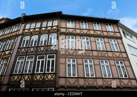 Fachwerkhause, maisons en bois traditionnel dans le vieux centre d'Hanovre, Allemagne (Basse-Saxe), de l'Allemagne. Banque D'Images