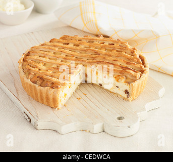 Crostata di ricotta, fromage ricotta italienne tart Banque D'Images