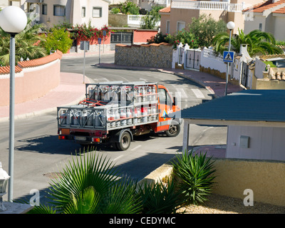 Livrer du gaz à Ciudad Quesada Espagne. Banque D'Images