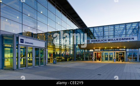 Messe Erfurt Centre des Congrès, du parc des expositions, à la brunante, Erfurt, Thuringe, Allemagne, Europe Banque D'Images