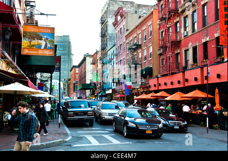 Little Italy, New York City Street scene Banque D'Images