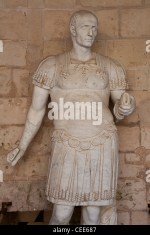 Statue au château de Bellver, Majorque Banque D'Images