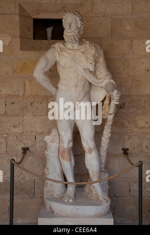 Statue au château de Bellver, Majorque Banque D'Images