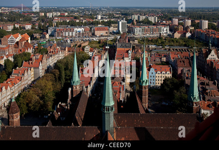 Danzig Gdansk/Marienkirche, Banque D'Images