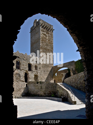 Sant Pere de Rodes, Kloster Banque D'Images