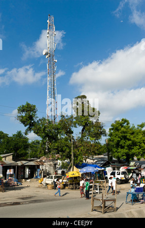 Tour de télécommunication à Dar es Salaam en Tanzanie Banque D'Images