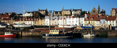 St Monans Port et bateaux, Fife, Scotland Banque D'Images