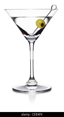 Les boissons alcoolisées dry martini cocktail Banque D'Images
