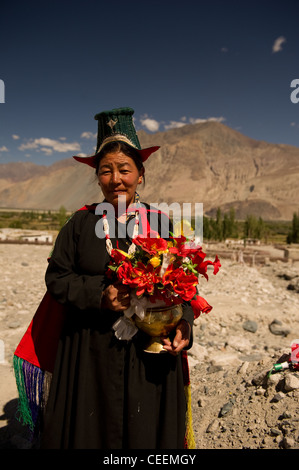 Le mode de vie des gens de l'himalaya Ladakh Inde Banque D'Images