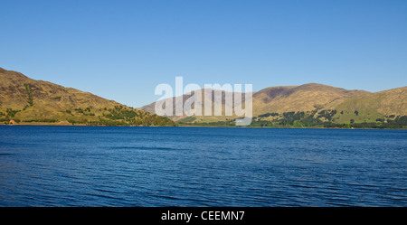 Le Loch Linnhe est aligné avec le soleil, ce qui en fait un endroit populaire pour les photographes,Parc,Côte Ouest de l'Écosse. Banque D'Images