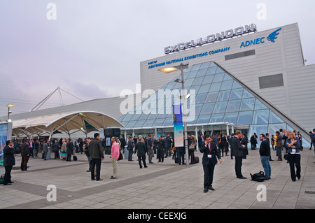 Londres : 'World Travel Market' exhibition, Excel Banque D'Images