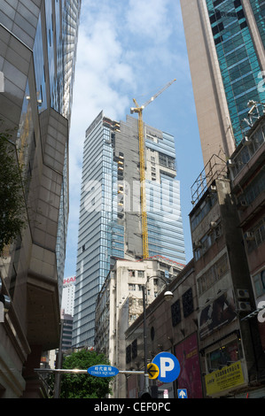 Dh Causeway Bay Hong Kong chinois nouvelle grue de construction haut bâtiment de plusieurs étages Banque D'Images