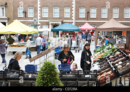 Richmond farmers market view Banque D'Images