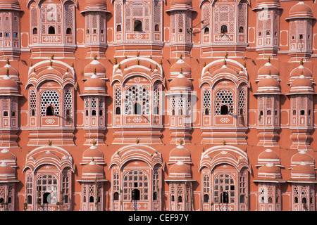 Hawa Mahal (palais des vents), Jaipur, Rajasthan, Inde Banque D'Images