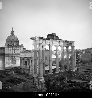 Vue aérienne de Forum Romain Banque D'Images