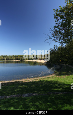 Une vue de Ruislip Lido, Middlesex un jour d'été Banque D'Images