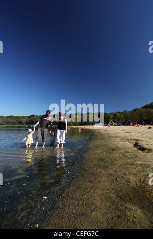 Une vue de Ruislip Lido, Middlesex un jour d'été Banque D'Images