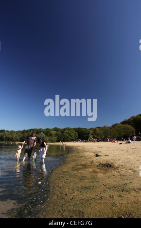 Une vue de Ruislip Lido, Middlesex un jour d'été Banque D'Images