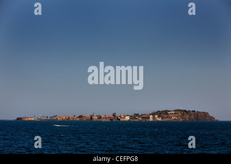 L'île de Gorée, au Sénégal, classé au Patrimoine Mondial de l'UNESCO était l'emplacement de la maison d'esclaves au 18e siècle Banque D'Images