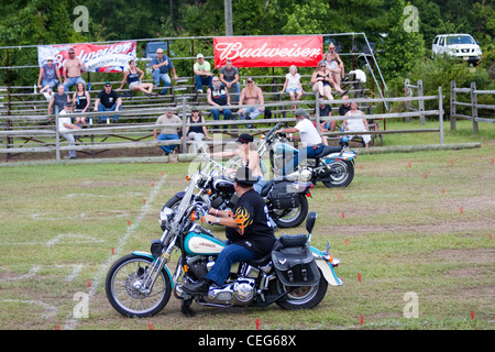 Au cours du rodéo moto bike week à Myrtle Beach en Caroline du Sud USA Banque D'Images