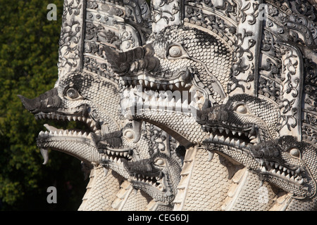 Wat Chedi Luang temple Chiang Mai Banque D'Images