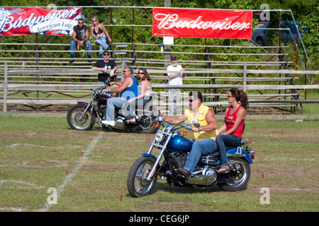 Au cours du rodéo moto bike week à Myrtle Beach en Caroline du Sud USA Banque D'Images