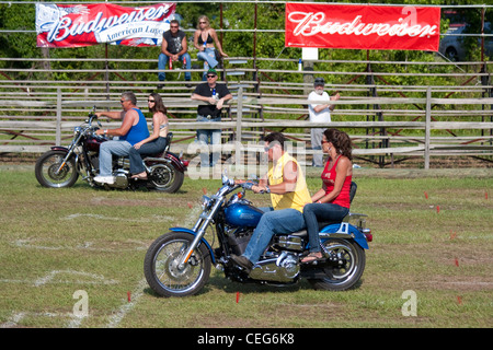 Au cours du rodéo moto bike week à Myrtle Beach en Caroline du Sud USA Banque D'Images