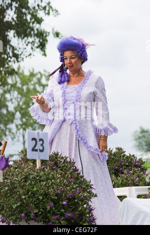 Décoré dans le fabuleux bateaux spectaculaire parade annuelle aux fleurs Westland 02 août 2009, Maasland, aux Pays-Bas. Banque D'Images