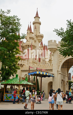 Château de Shrek, Universal Studios Singapore. Banque D'Images