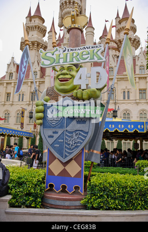 Château de Shrek, Universal Studios Singapore Banque D'Images