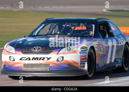 Richard Petty Driving School Expérience Nascar sur la voie à Las Vegas Motor Speedway Banque D'Images