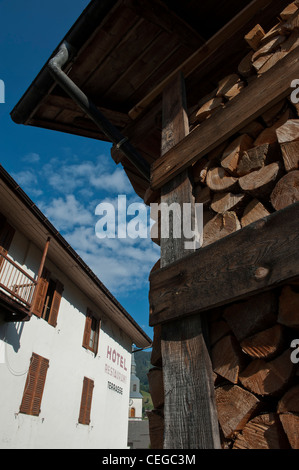 Village d'Arêches, vallée du Beaufortain. Rhône-Alpes Banque D'Images