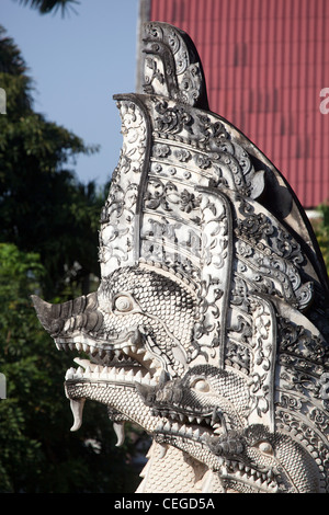 Wat Chedi Luang temple Chiang Mai Banque D'Images