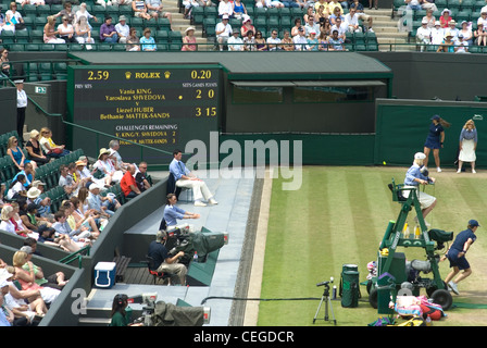 Les championnats de tennis de Wimbledon Banque D'Images