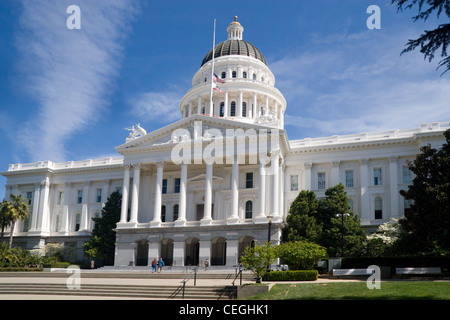 Une vue de la California State Capitol Building à Sacramento, Californie, USA Banque D'Images