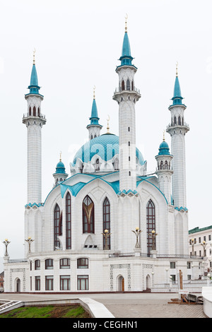 La mosquée Kul Sharif à Kazan Kremlin territoire. La citadelle historique russe chef du Tatarstan, en Russie. Banque D'Images