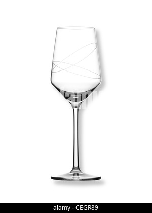 Encore un coup de la vie d'un verre de vin sur un fond blanc (n'importe quel fond de couleur disponibles sur demande) Banque D'Images