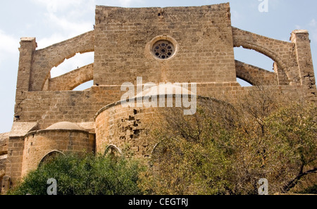 Le nord de Chypre. Famagouste. Murs DE L'ÉGLISE DE ST. PETER ET ST. PAUL Banque D'Images