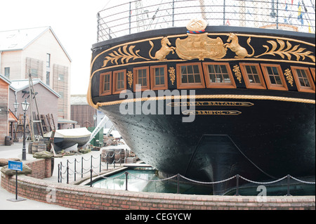 SS Great Britain était un navire à vapeur à passagers avancé conçu par Isambard Kingdom Brunel Banque D'Images