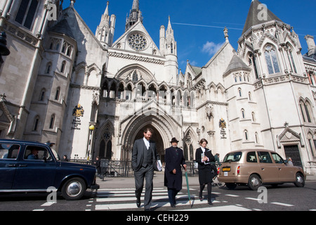 Haute Cour, la Royal Courts of Justice, Londres, Angleterre, Royaume-Uni. Banque D'Images