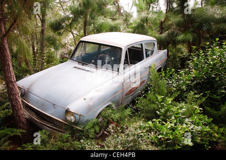 Weasley voiture dans les motifs du monde magique de Harry Potter en universdal studios Orlando Banque D'Images