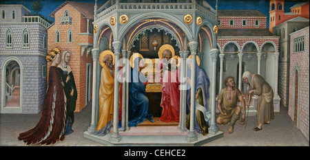 La présentation au Temple - La Présentation au Temple 1423 Italie Italien Gentile Da Fabriano Banque D'Images