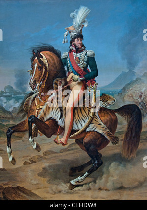 Portrait équestre de Joachim Murat Roi de Naples 1767 baron Antoine Jean GROS Banque D'Images