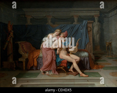 L'amour de Paris et Helen 1788 Louis David Grèce grec Sparte Troie Troy France Banque D'Images