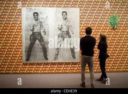 Double travail d'Andy Warhol à Elvis ou Neue Nationalgalerie Nouvelle Galerie Nationale de Berlin Allemagne Banque D'Images