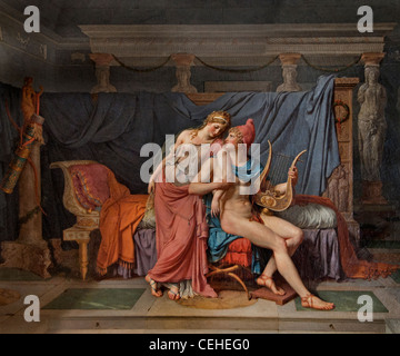 L'Amour de Paris et Helen 1788Jacques-Louis David 1748 – 1825 France Français grec Grèce Sparta Trojan France Français Banque D'Images