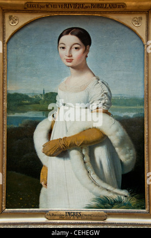 Madame Riviere Marie Françoise Jacquette Bibiane épouse de Philibert Rivière par Jean Auguste Dominique INGRES 1806 France Banque D'Images