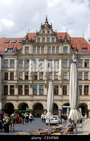 Nouvel hôtel de ville à la place de marché moins de Goerlitz. Banque D'Images